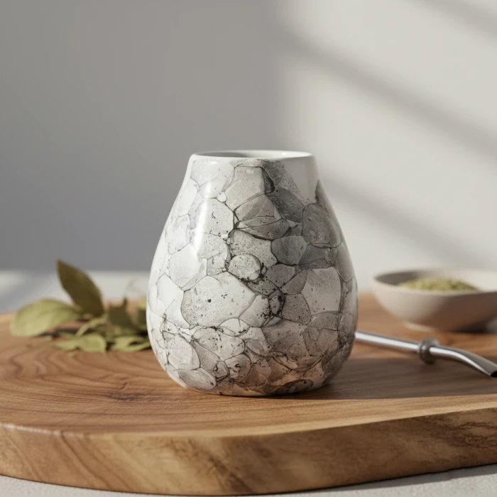 Cana din ceramică pentru mate cu bombilla – recipient estetic și practic pentru yerba mate