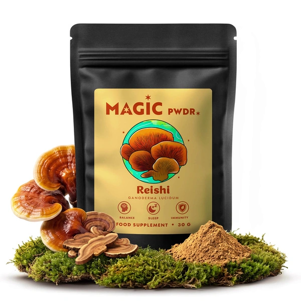 Magic Pwdr reishi supliment pe bază de ciuperci