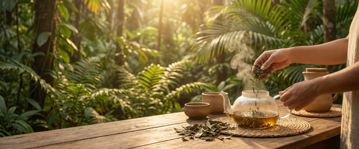 Ceaiul Guayusa – cum se prepară – o ceașcă de infuzie din frunze de Ilex guayusa