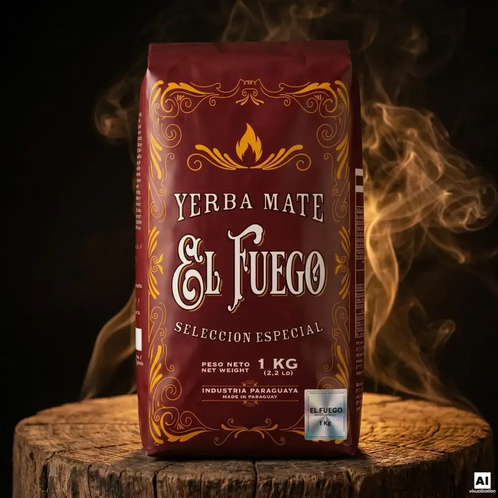 Cea mai puternică yerba mate – El Fuego Elaborada, 1 kg.