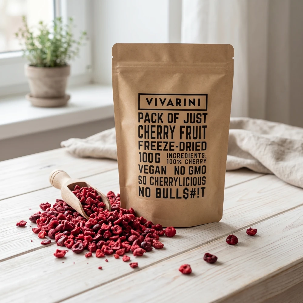 Cireșe liofilizate Vivarini – produs din fructe liofilizate