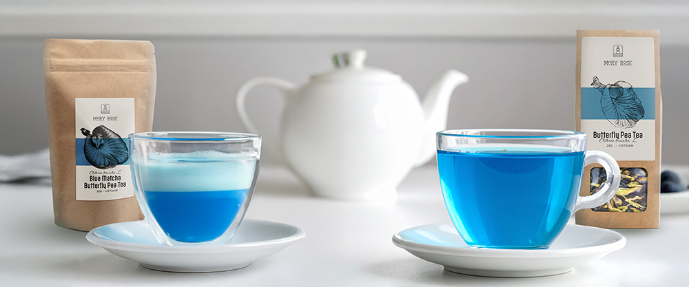 Mary Rose – Ceai preparat din flori de Clitoria Ternatea