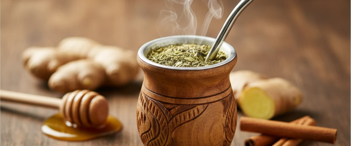 Yerba mate cu ghimbir