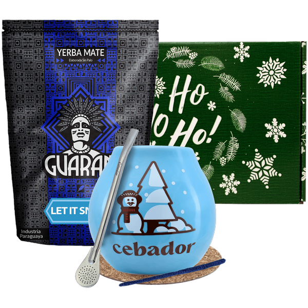 Set de cadou de Yerba Mate Guarani Let it Snow 0,4kg