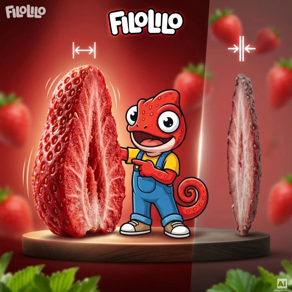 FiloLilo – Căpșuni liofilizate (felii) 20 g