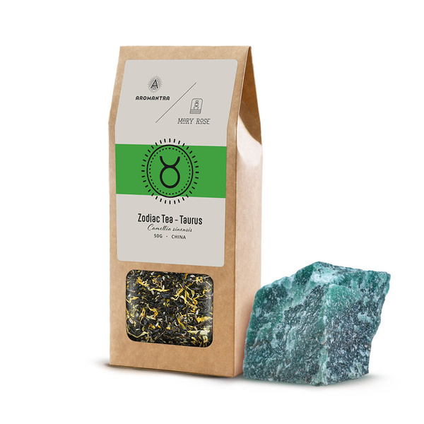 Set pentru Taur: ceai zodiacal + piatră magică