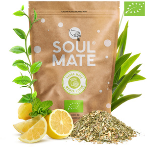 Kit de Yerba Mate Soul Mate Organica 2x500g 1kg Calabash + Bombilla