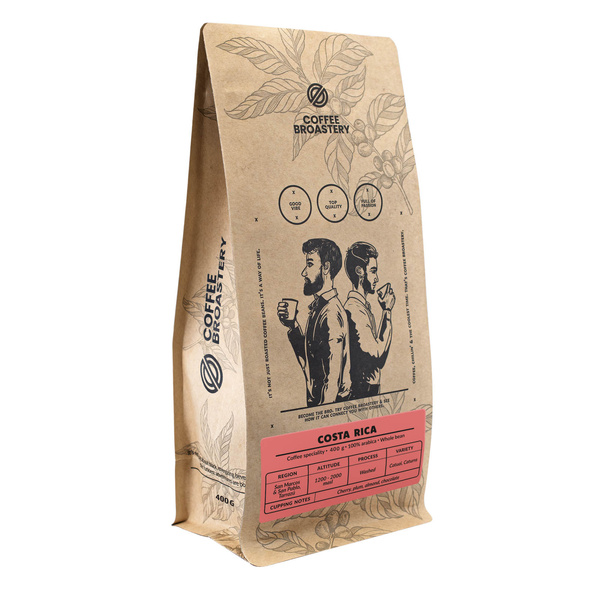 Bro Coffee Roastery - Cafea boabe întreagă Costa Rica San Rafael Speciality 400g