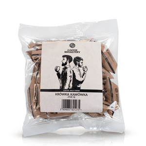 Set cadou Coffee Broastery: cafea Brazil Guaxupe + caramele cu lapte cu aromă de cafea + cană