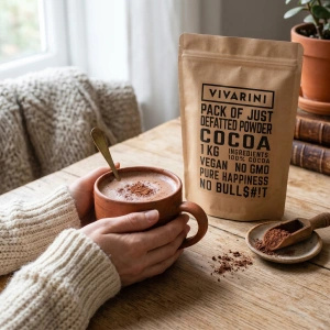 Vivarini – Cacao alcalinizată neagră (pudră) 1 kg