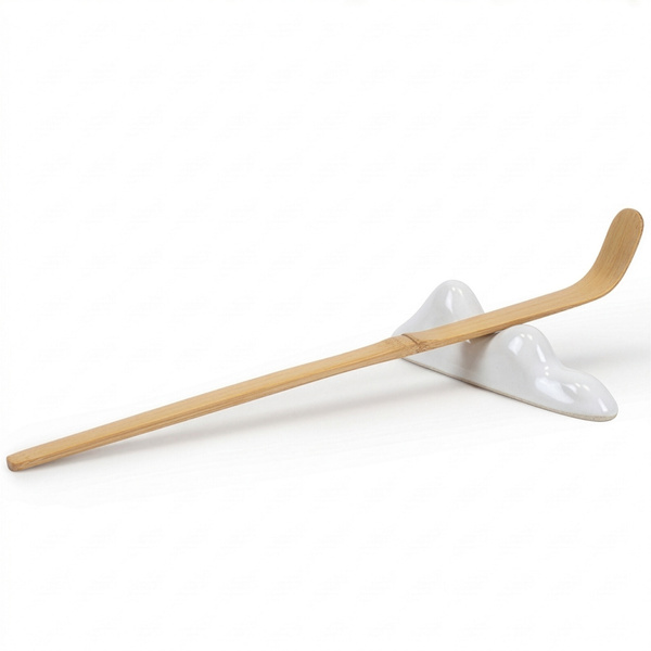 Chashaku-oki – Suport pentru lingura de matcha (alb)