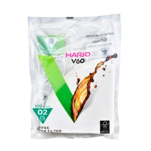 Filtre de hârtie pentru picurătorul Hario V60-02 (100 bucăți)