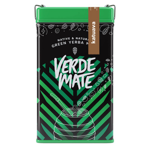 Yerbera – Cutie metalică + Verde Mate Green Katuava 0,5 kg