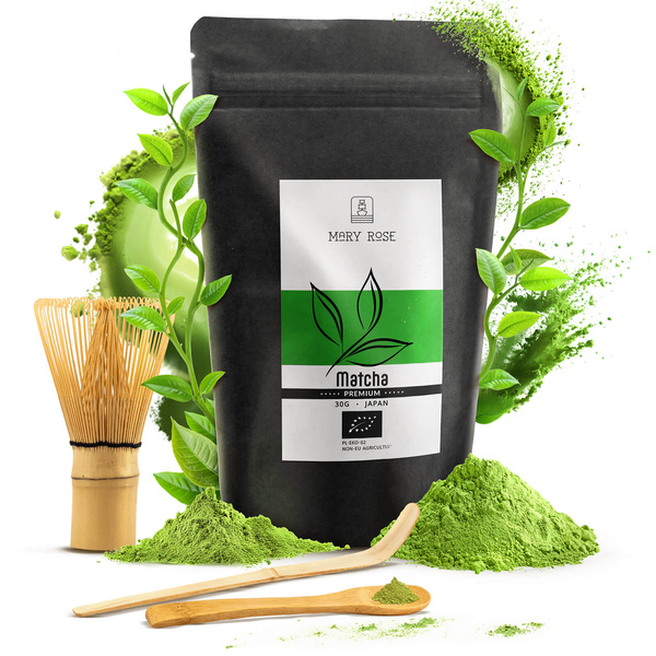 Set PREMIUM pentru prepararea ceaiului matcha: matcha BIO japoneză 30g + accesorii