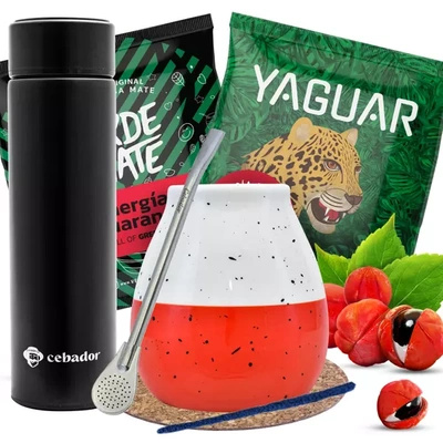 Kit de pornire de Yerba Mate TERMOS Calabash 2x50g