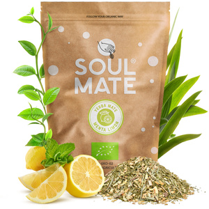 Kit de Yerba Mate Soul Mate Organica 2x500g 1kg Calabash + Bombilla