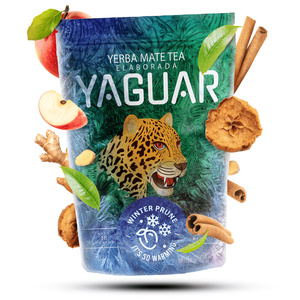 Set cadou de iarnă Yerba Mate Yaguar Winter Prune 0,5kg