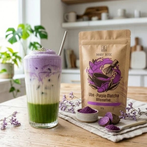 Set pentru Matcha Latte colorat: Matcha + Purple Matcha + accesorii