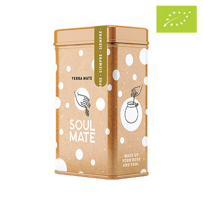 Yerbera – Cutie metalică + Soul Mate Orgánica Siempre 0,5 kg