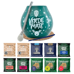 Set Yerba Mate 10x50g Bombilla de tărtăcuță de iarnă