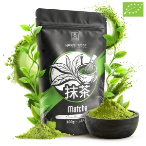 Set cadou: 3x matcha japoneză + accesorii din bambus