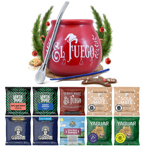 Yerba Mate set de iarnă 10x50g calabash + bombilla