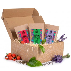Set cadou Guayusa Pachamama: Pure + Lavanda + Energia 3x100g