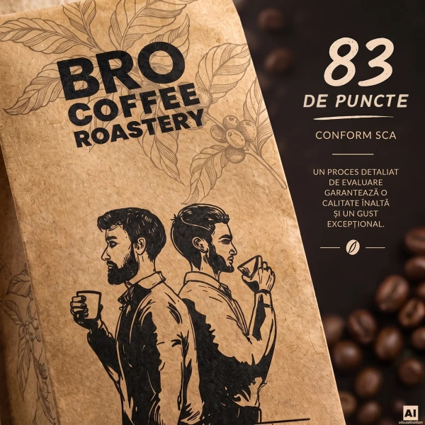 Bro Coffee Roastery – Cafea boabe întreagă Uganda Kanyenye Speciality 1 kg