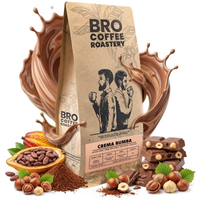 Bro Coffee Roastery – Cafea boabe Crema Rumba 1 kg