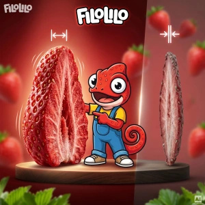 FiloLilo – Căpșuni liofilizate (felii) 100 g