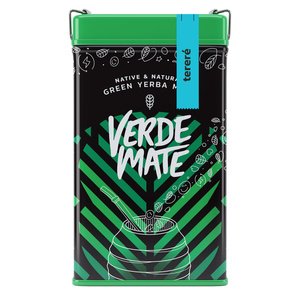 Yerbera – Cutie metalică + Verde Mate Green Tereré 0,5 kg