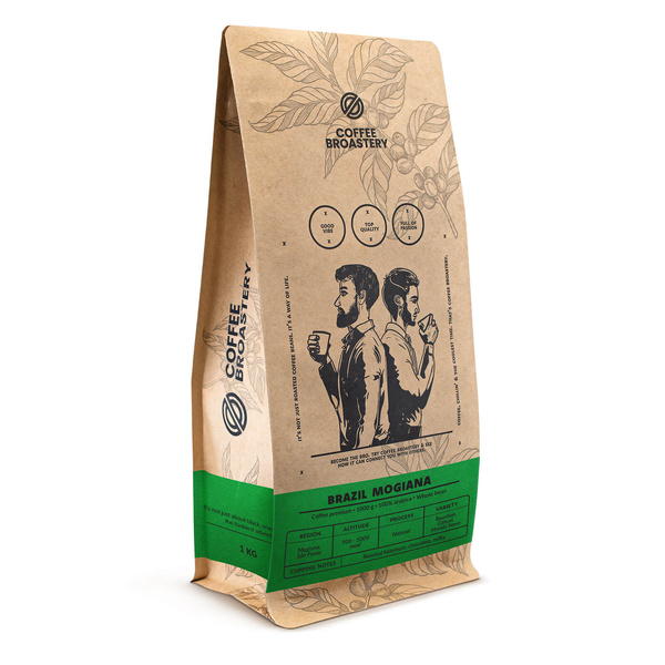 Coffee Broastery - Cafea boabe întreagă Brazil Mogiana Premium 1kg