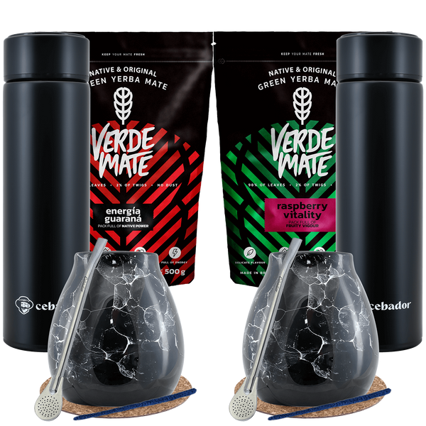 Yerba Mate Thermos Set pentru două persoane 1kg 1000g