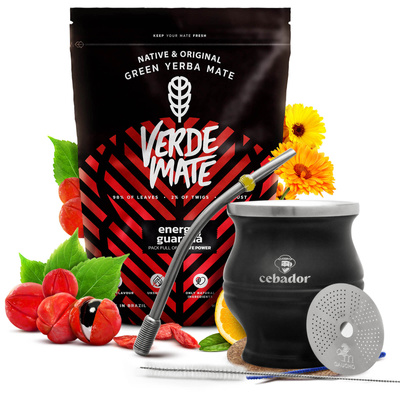 Kitul de Yerba Verde Mate Energia 0,5kg + TermoColador