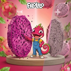 FiloLilo – Fructul dragonului liofilizat (felii) 100 g