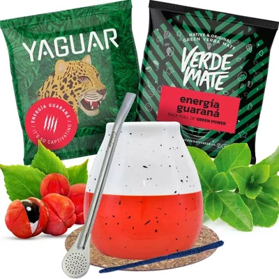 Yerba mate kitul Calabash + Bombilla 2x50g