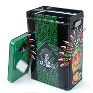 Yerbera – Cutie metalică + Guarani Premium 0,5 kg