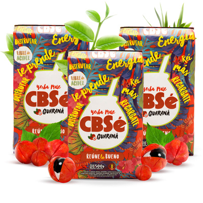 Yerba Mate CBSe Energy cu Guarana 3x500g (1.5kg)