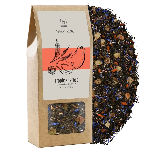 Set cadou de ceaiuri vrac Mary Rose: arome diverse 6x50g