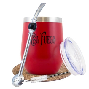Set de yerba mate roșu TERMOLID El Fuego PRO