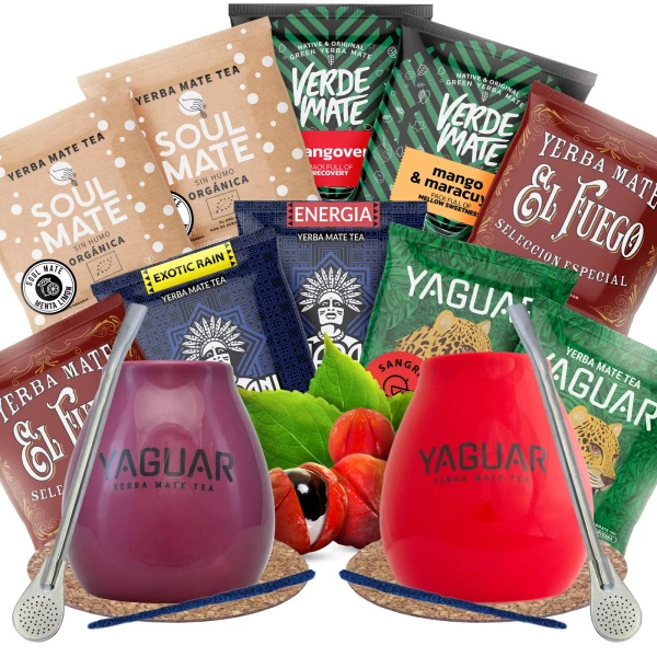 Yerba Mate set de mai multe tipuri pentru un cuplu PREMIUM