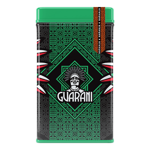 Yerbera – Cutie metalică + Guarani Naranja 0,5 kg
