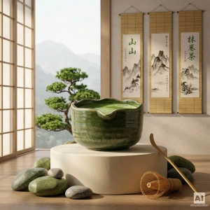 Set de preparare a ceaiului Matcha: matcha 100g + accesorii
