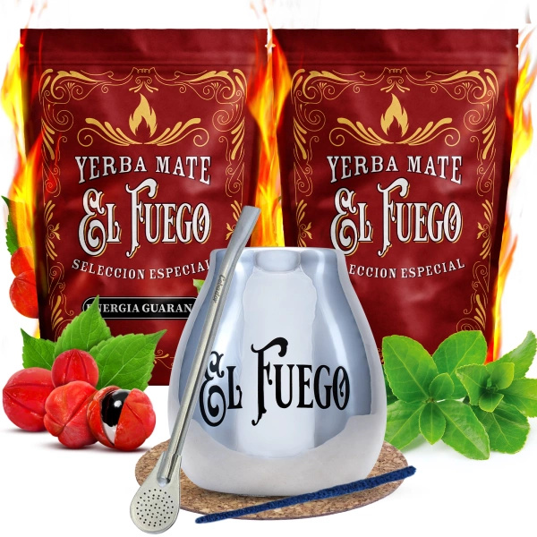 Kit de Yerba Mate 1KG CEA MAI PUTERNICĂ SPECIE El Fuego