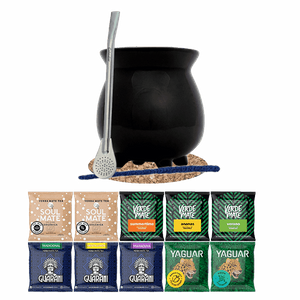 Kit de Yerba Mate 10x50g Calabash + Bombilla