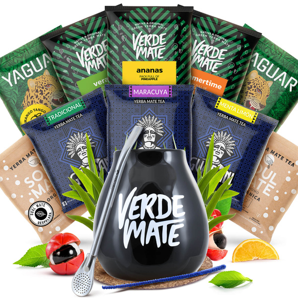 Kit de Yerba Mate 10x50g Calabash + Bombilla