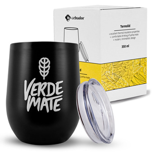Set de Yerba Mate: Ceașcă Termică TermoLid + 2x Bombilla