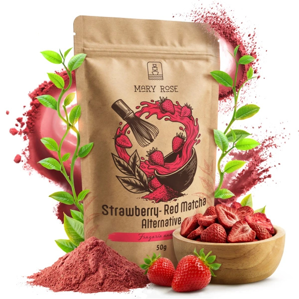 Mary Rose – Red Matcha Alternative – Căpșună (pudră) 50 g