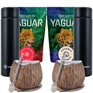 Yerba Mate nucă de cocos Thermos Set pentru două 1000g