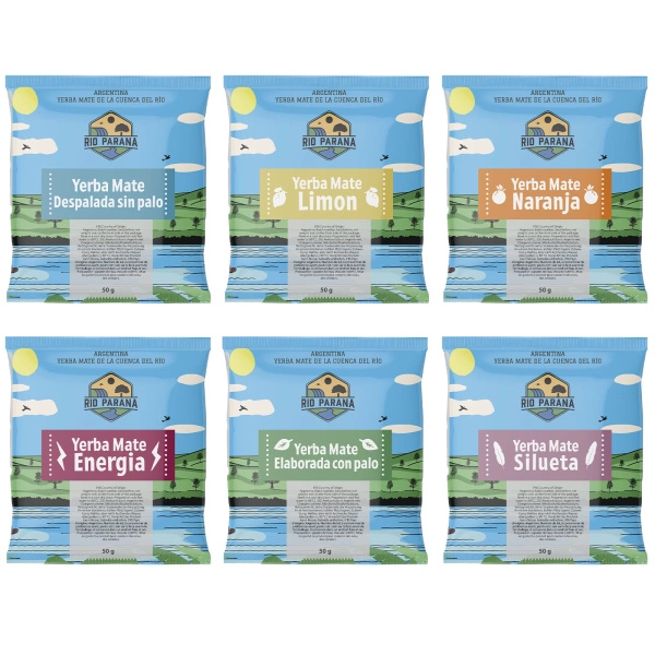 Yerba Mate Rio Parana set complet de probe